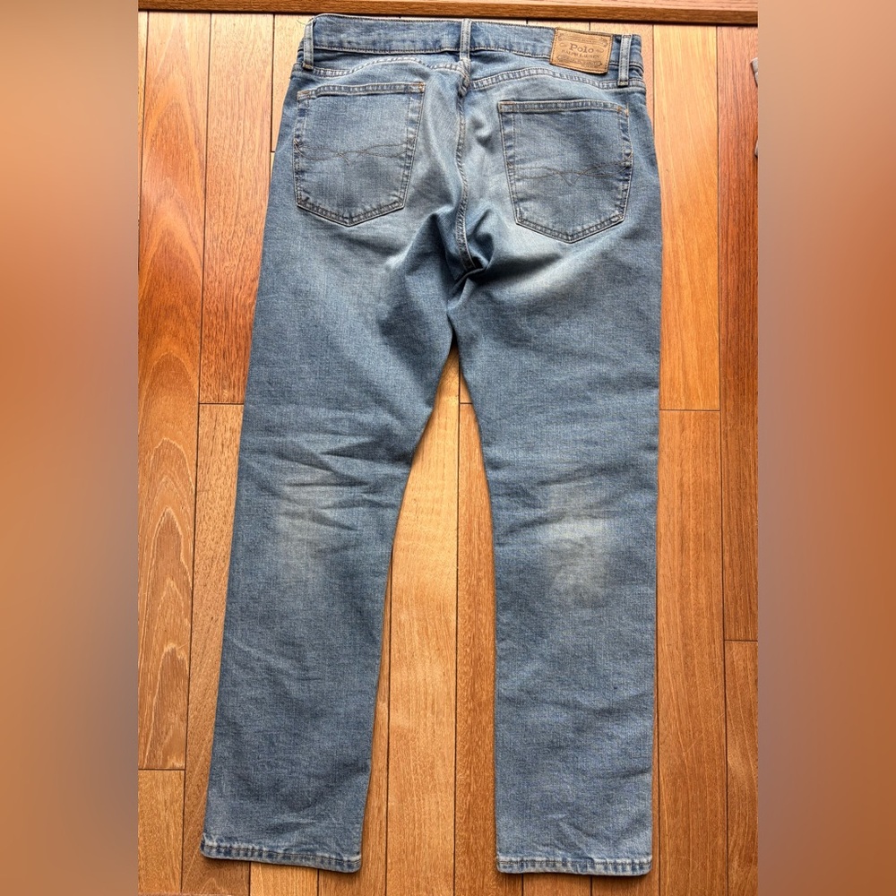 Ralph Lauren Men's Light Blue Slim Straight Jean - Picture 2 of 4